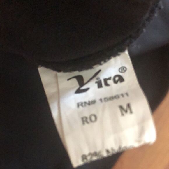 Vintage high cut 80s one piece bathing suit black M - Picture 4 of 5